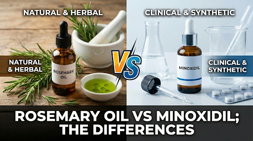 Read more about the article Rosemary Oil vs. Minoxidil: What’s the Difference?