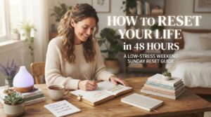 Read more about the article How to Reset Your Life in 48 Hours: A Low-Stress Weekend Sunday Reset Guide