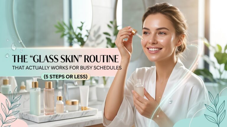 The “Glass Skin” Routine That Actually Works for Busy Schedules (5 Steps or Less)