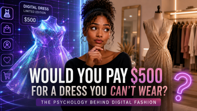 Would You Pay $500 for a Dress You Can’t Wear? The Psychology Behind Digital Fashion